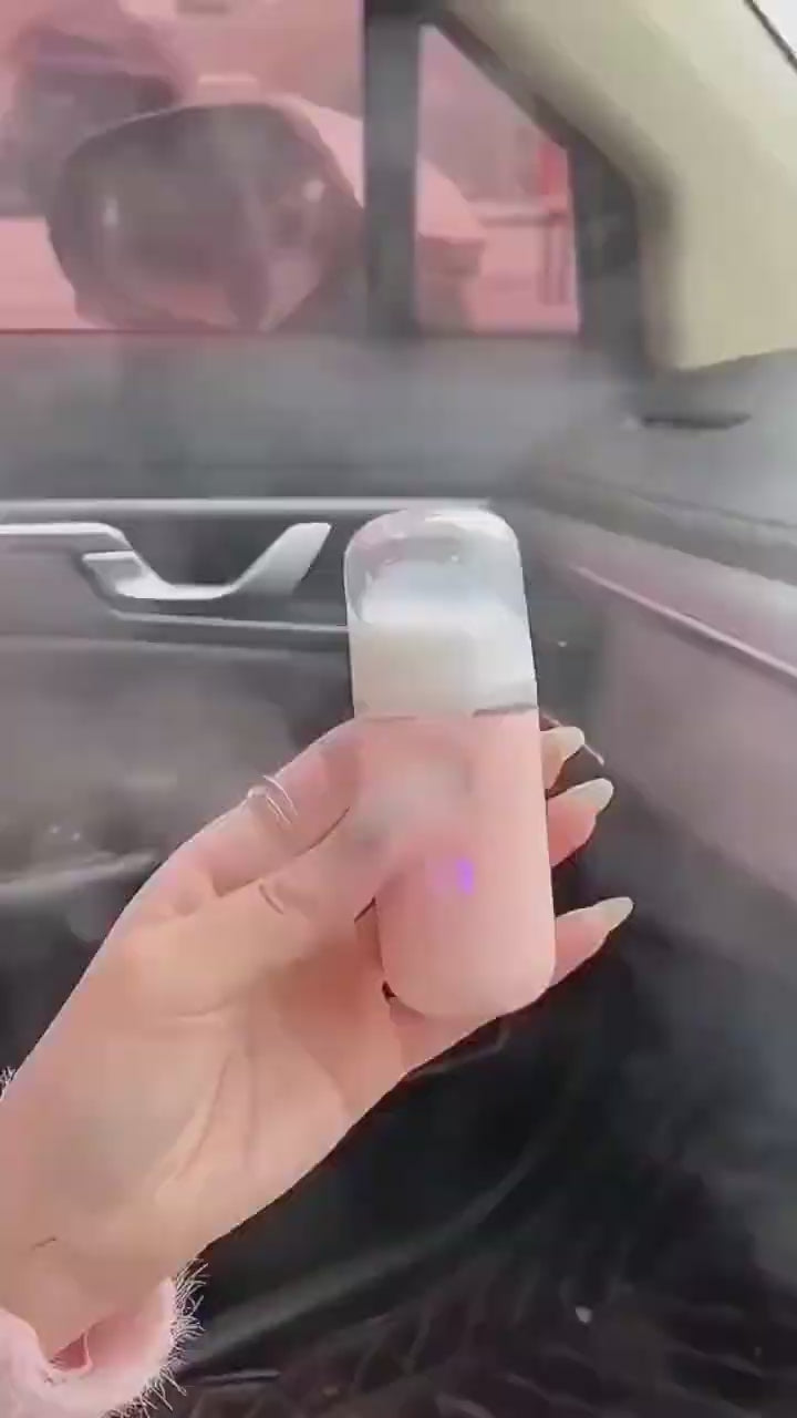 Portable Nano Facial Mist Sprayer Hydrating Ionic Facial Steamer for Instant Skin Moisture Glow Refreshing Mist USB Rechargeable