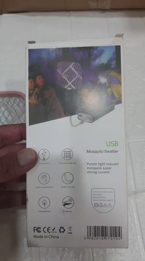 Electric Mini USB Mosquito Killer Racquet Lamp Wireless Night Bulb and Effective Insect Catcher