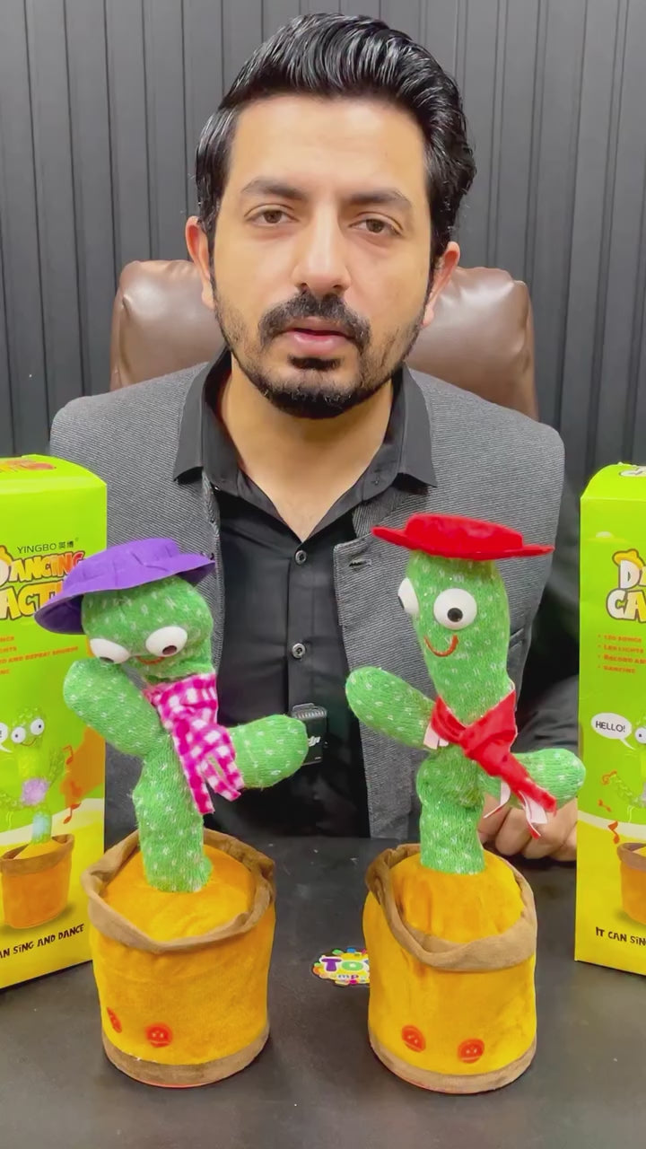 Dancing Cactus Toy - Talking Cactus - Tree Cactus Plush Toy for Children Kids and Toddlers