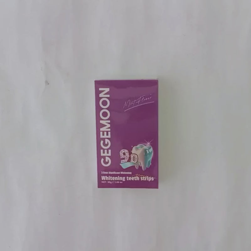 Gegemoon 9D Teeth Whitening Strips Professional Teeth Whitening Kit Enamel Safe Whitening Strips Deep Stain Removal Mint Flavor 7 Pairs