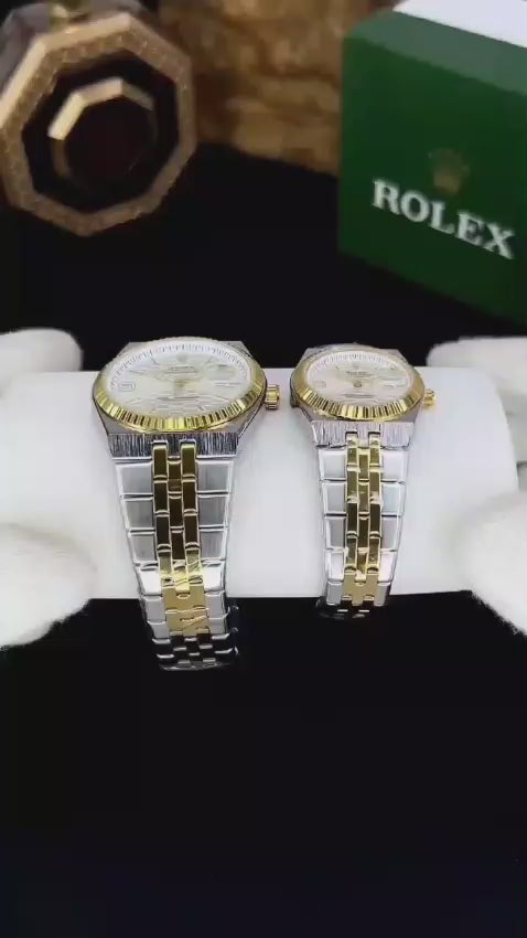 Rolex Two-Tone Hexa Dial Luxury Watch