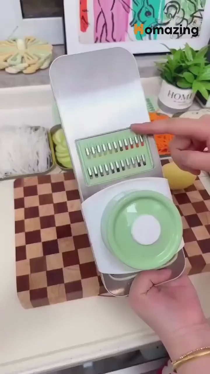 5in1 Vegetable Cutter - Multifunctional Stainless Steel Vegetable Cutter - Slicer - Kitchen Tool