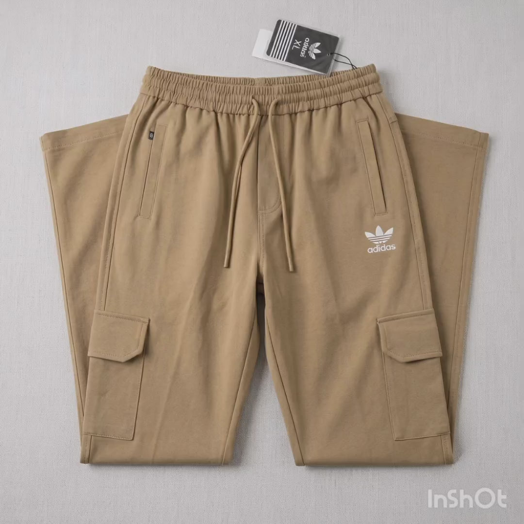 Mens Premium Woven Terry 4 Pocket Cargo Trouser