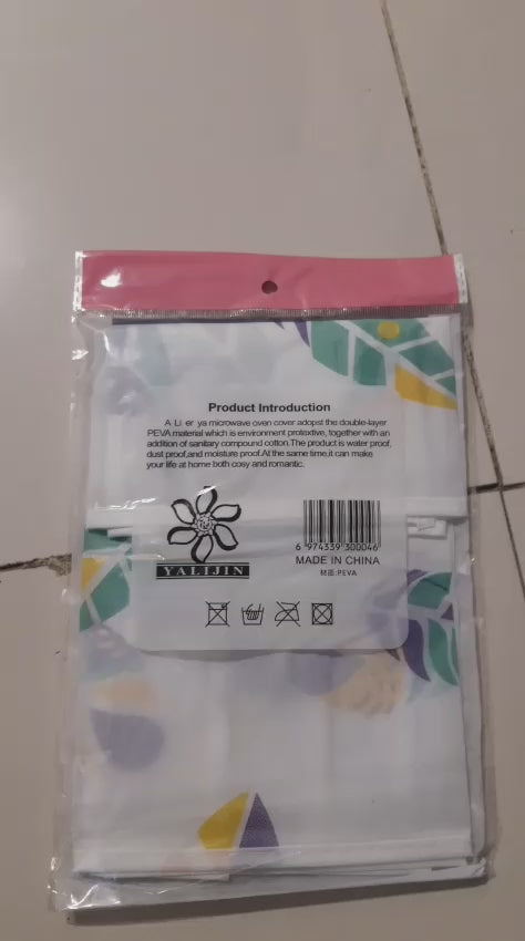 Microwave Oven Dust Proof Cover - Waterproof and Oil-proof - Random Design - Made in China