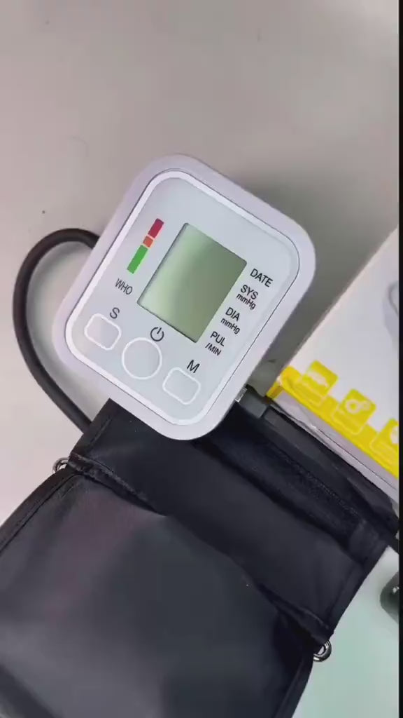 Digital Blood Pressure Monitor Fully Automatic Upper Arm BP Machine with Heart Rate Monitor