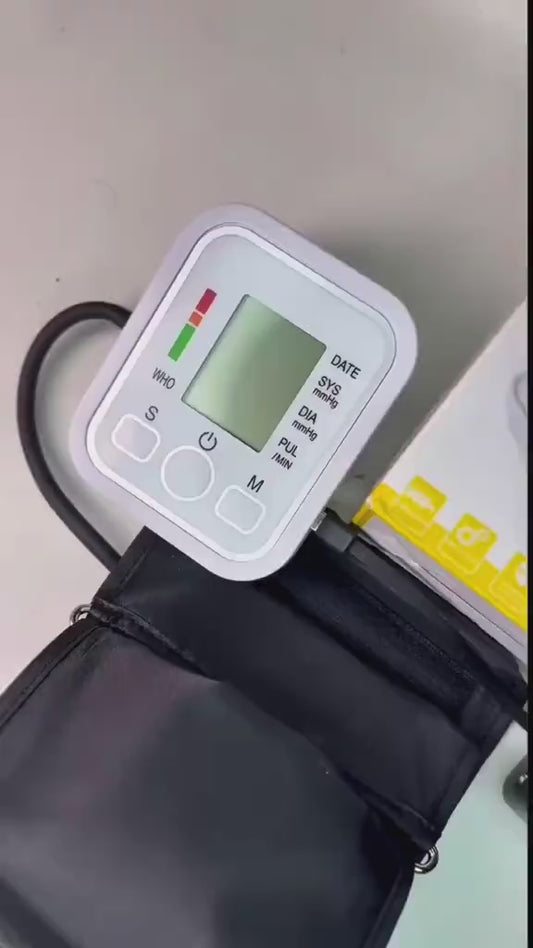 Digital Blood Pressure Monitor Fully Automatic Upper Arm BP Machine with Heart Rate Monitor