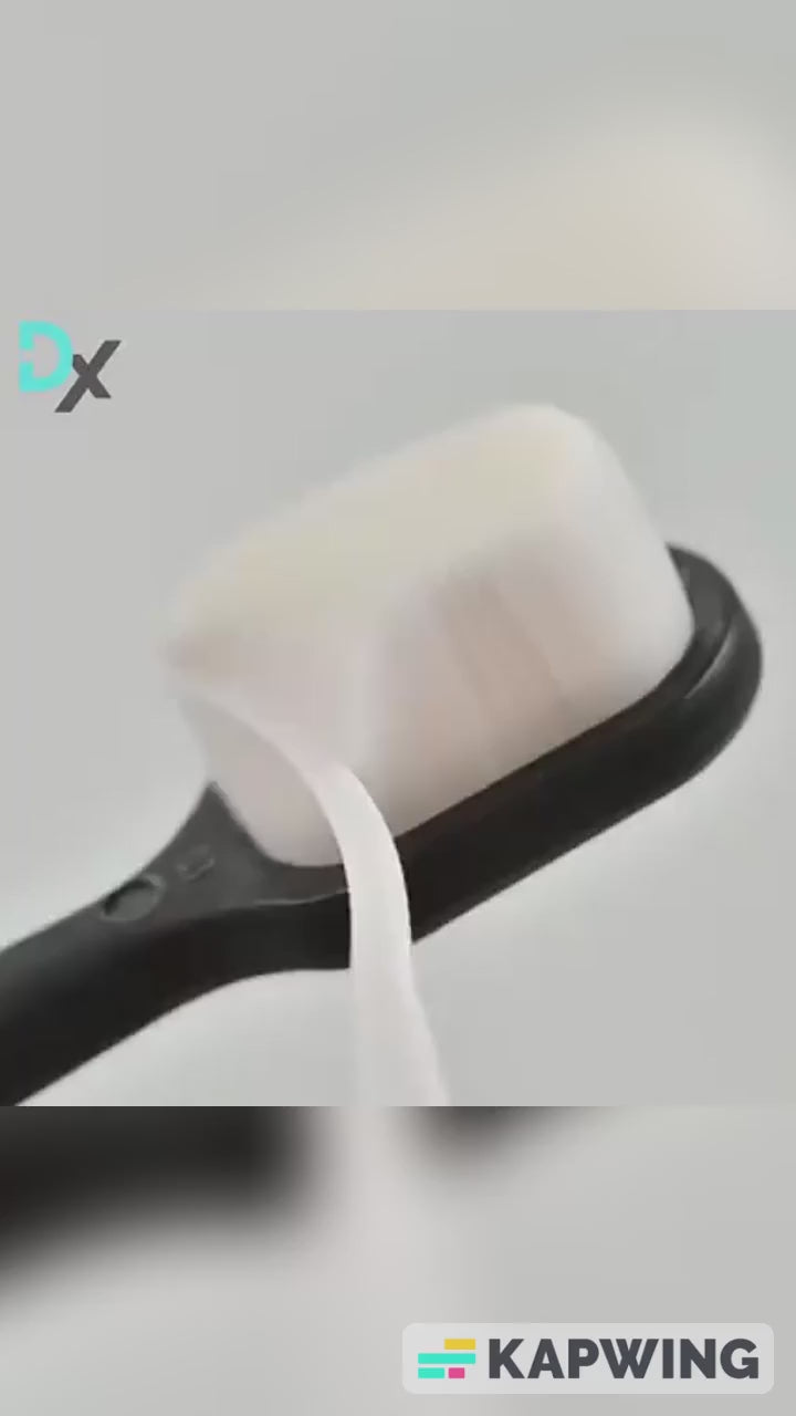 Ultra Fine Soft Toothbrush Nano Bristle Adult Tooth Brush Teeth Deep Cleaning Dental Oral Care Antibacterial Gum Health Hygiene Super Micro Toothbrushes For Sensitive Gums Fiber Thin Hair Whitening Superfine Thick Bristled Cleansing Handle Multicolour