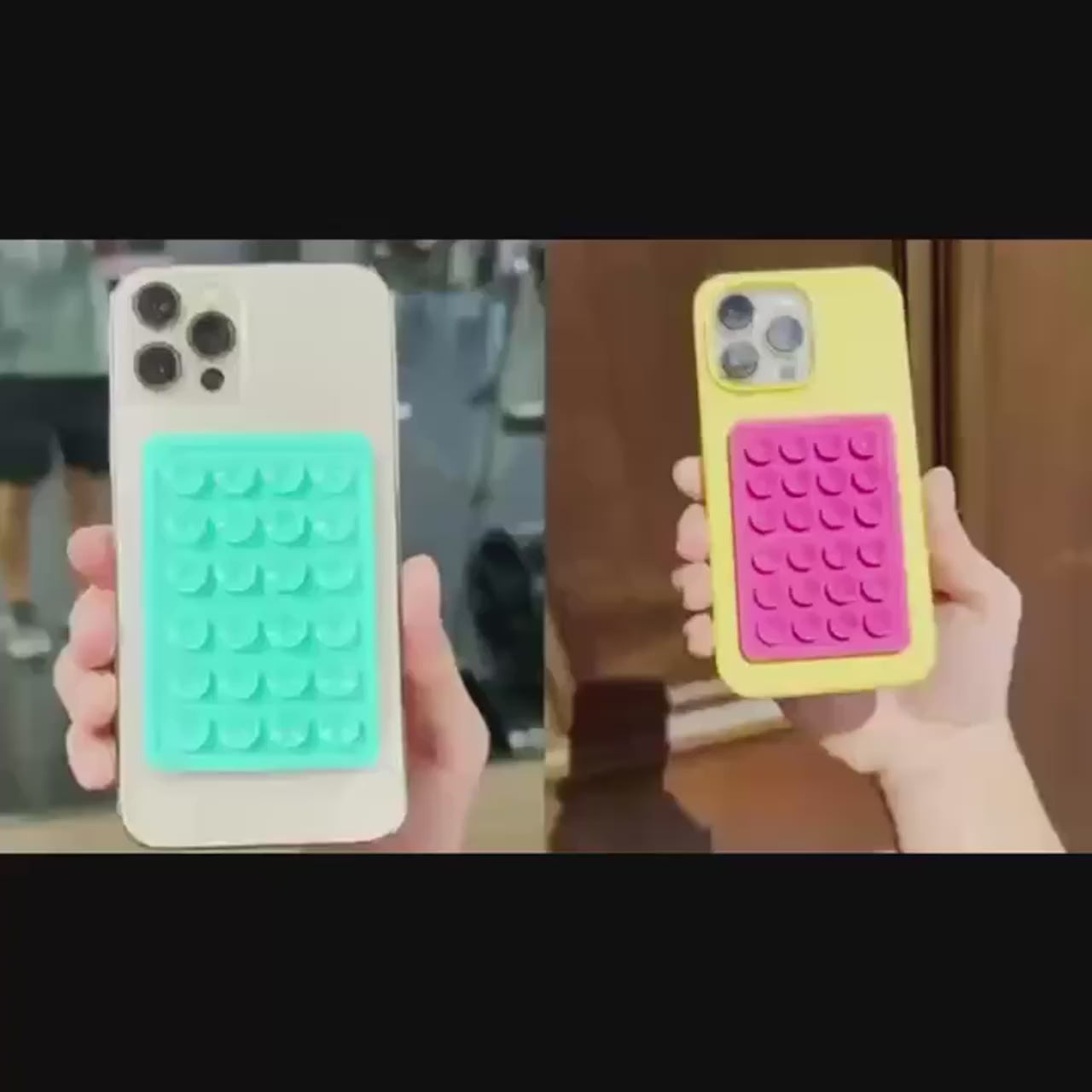 Mobile Bubble Grip Silicone Suction Both Side Bubble Grip Cup Phone Strong Grip Holder Hands Free Random Color