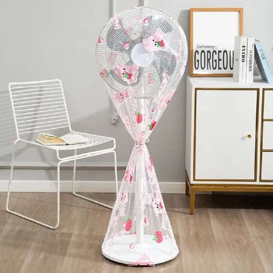Peva Material Universal Electric Fan Dust Cover Prevent Aging Of Fan Blades Circular Electric Fan Sleeve Electric Fan Cover - Random Design