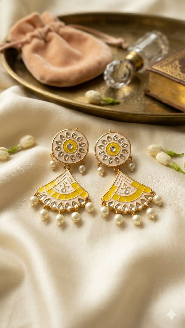 Meena Kari Bahawalpuri Earrings Pair