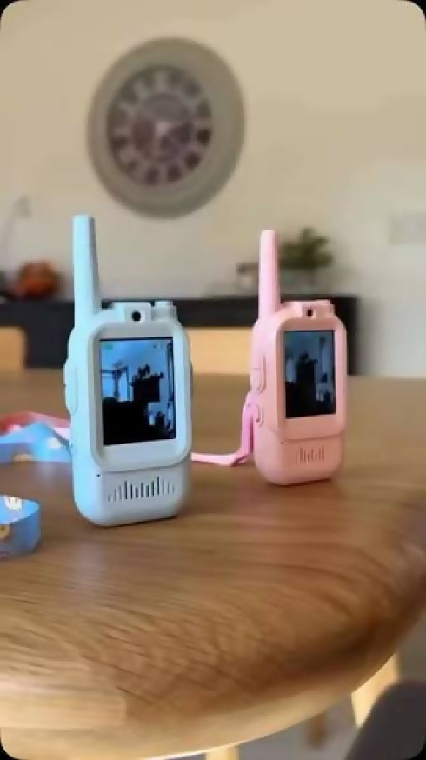 2pcs Set Rechargeable Walkie Talkies with Screen Display and Voice Changer