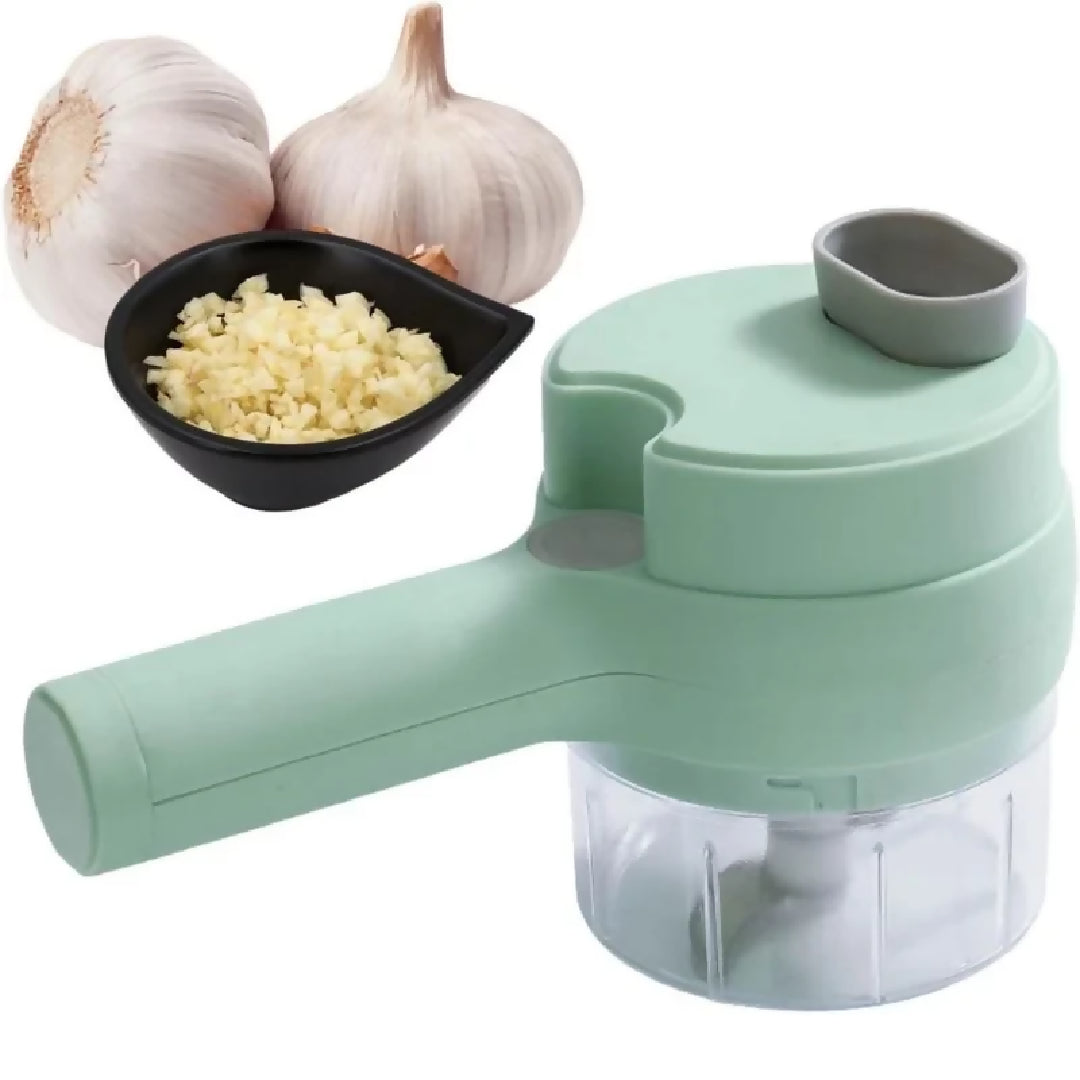 Electric Food Chopper and Vegetable Cutter Multifunctional USB Rechargeable Food Processor Chopping Slicing Grating and Grinding