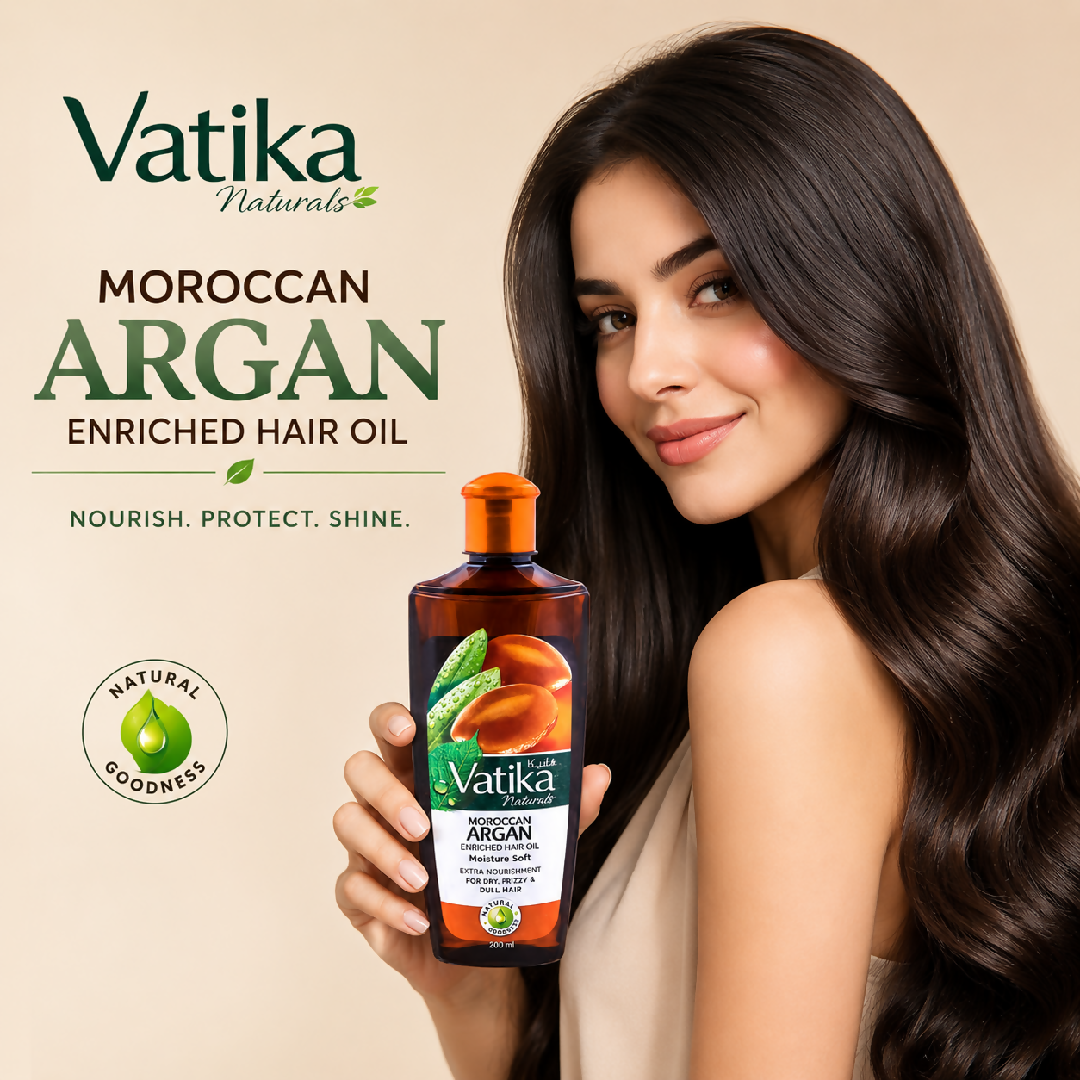 Vatika Moroccan argan enriched hair oil in 200 ml