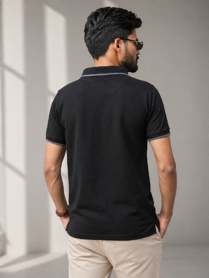 GLO-117 Jet Black Polo