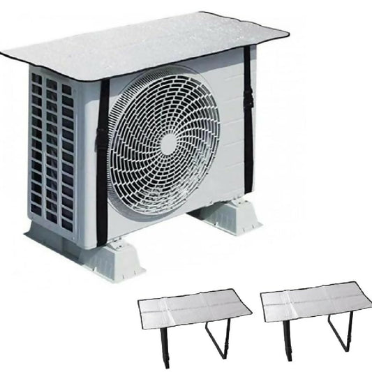 Ac Outdoor Unit Protector Heat Insulation Sunlight Shade Protector from Dust With Adjustable Buckle Rain Cover Air Conditioner Cover
