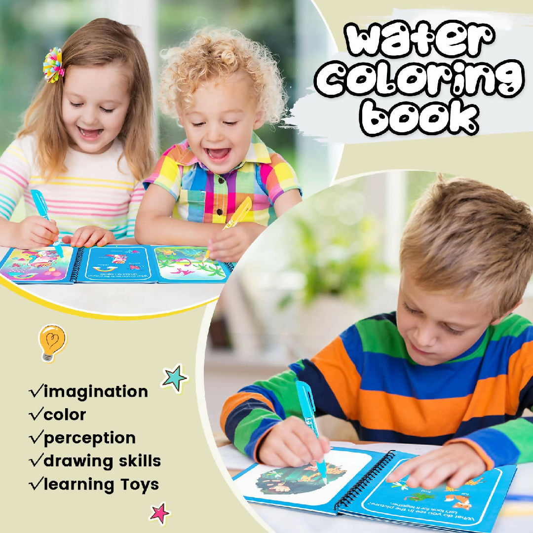 Magic Water Book Painting Drawing Coloring Board Book Doodle Magic Water Pen random book