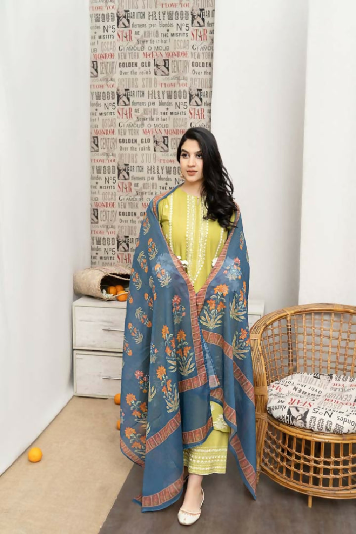 Unstitched - Embroidered Suit 3 Piece