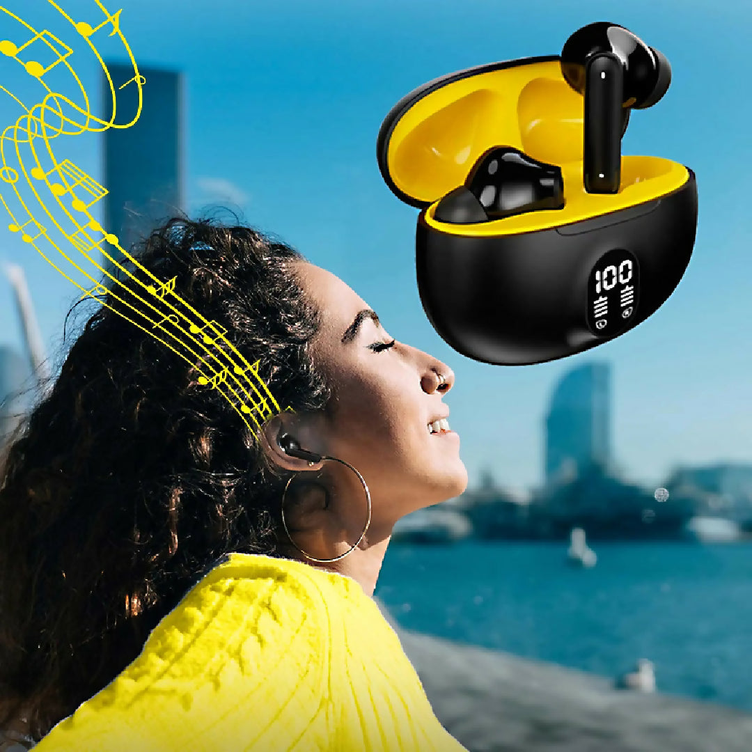 Wireless Earbuds with LED Power Display Bluetooth
