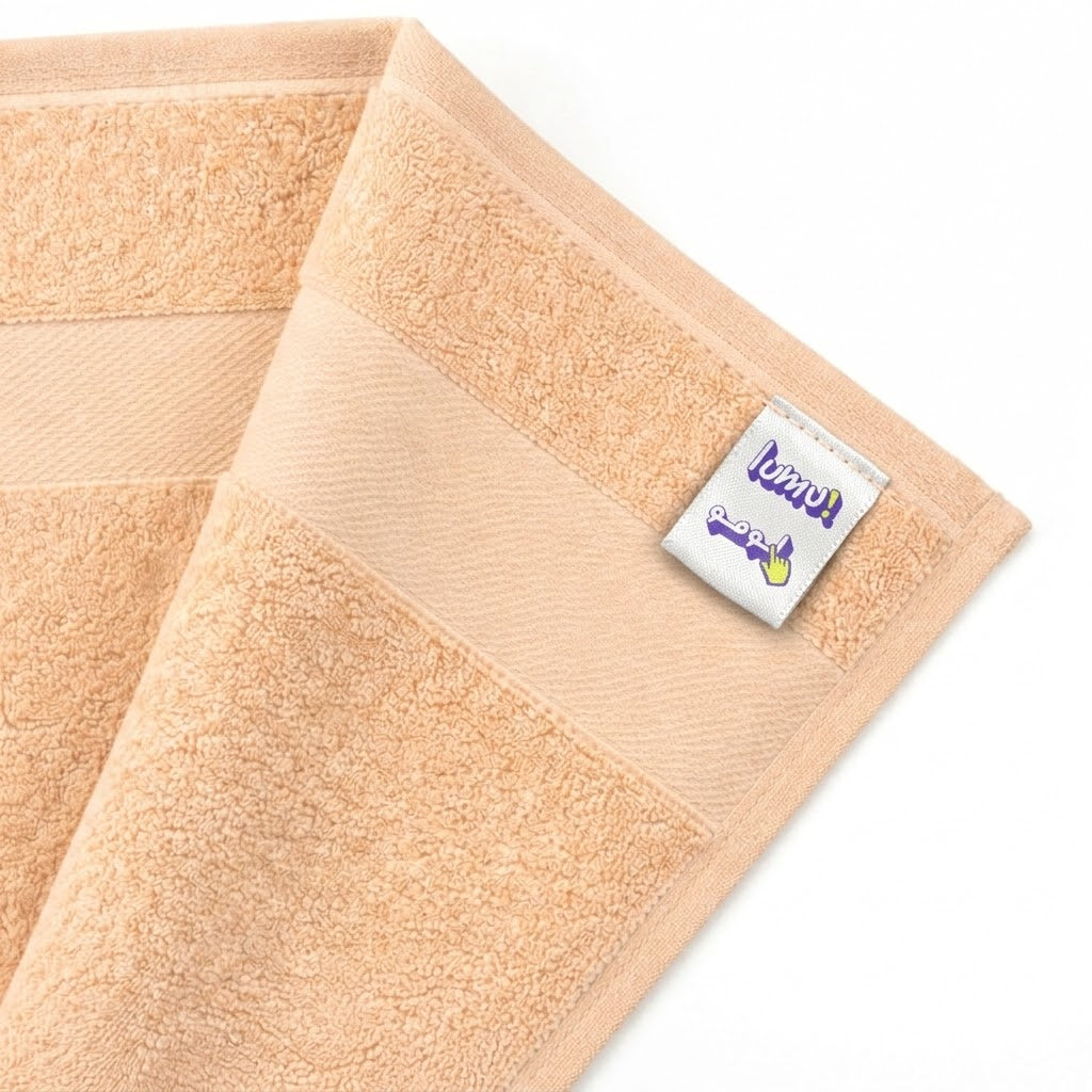 500 GSM Combed Cotton Towel Set Pack of 3 (Hand, Bath & Bath Sheet) Beige