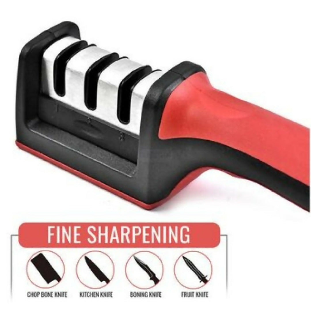 3 in 1 Knife Sharpener Set with Ceramic Peeler 3 Stage Blade Restorer