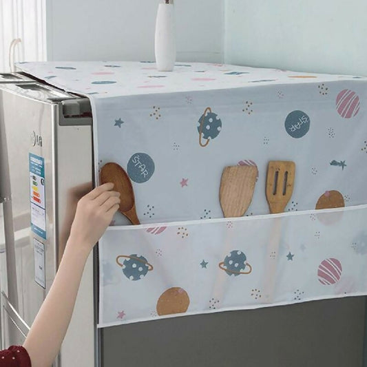 Anti-dust Waterproof Oil-proof Fridge Cover - Protective Refrigerator Top Cover - Random Design