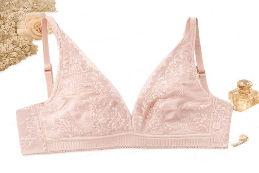 Posheeda Premium Floral Comfort Bra Full Coverage Wireless Everyday Support Bra
