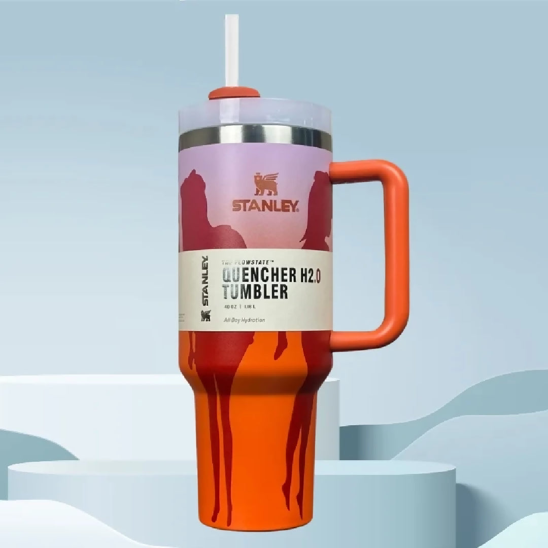 Orange Barbie Stanlay Tumbler H2-0 Tumbler 1-18L Limited Edition Double Wall Vacuum Insulated