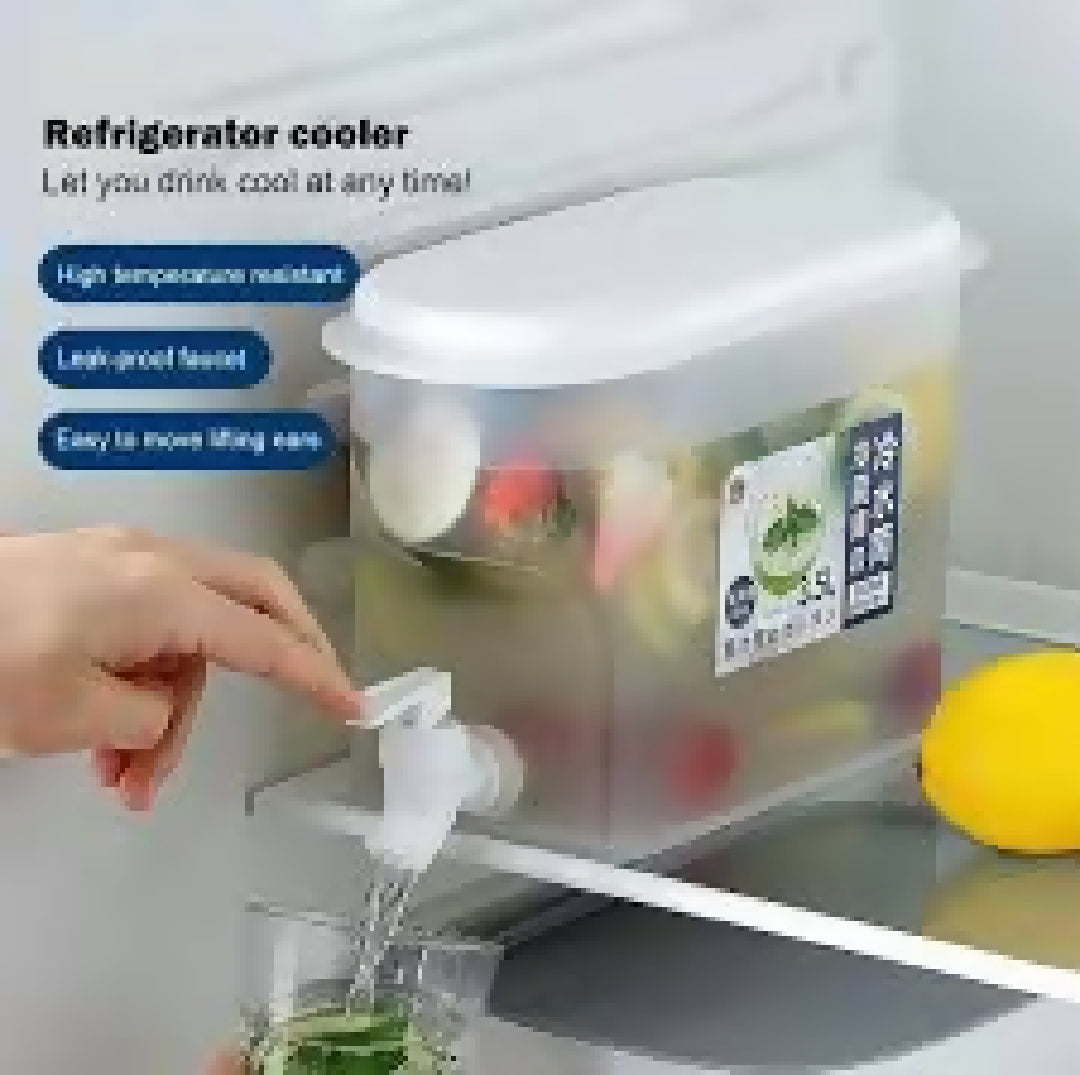 Cold Kettle with Faucet Refrigerator Fruit Teapot Summer Household Lemonade Bottle Large Capacity Ice Water Cool Bucket