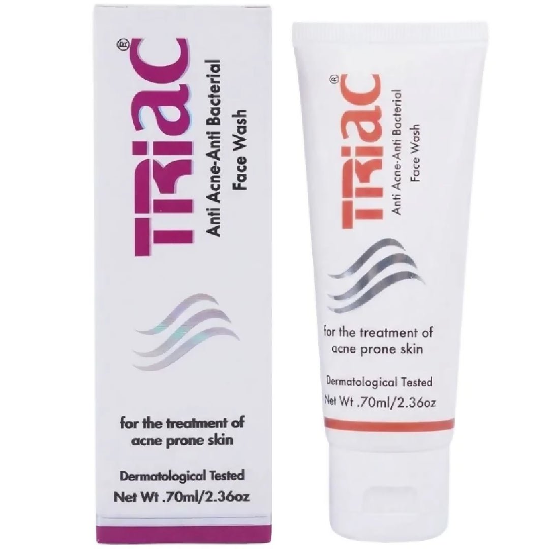 Triac Advanced Anti Acne Face Wash Deep Cleansing Facial Wash for Acne Prone Skin 70ml