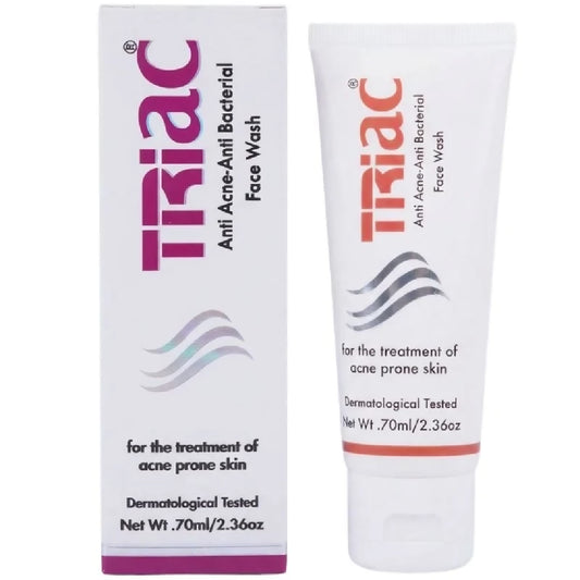 Triac Advanced Anti Acne Face Wash Deep Cleansing Facial Wash for Acne Prone Skin 70ml