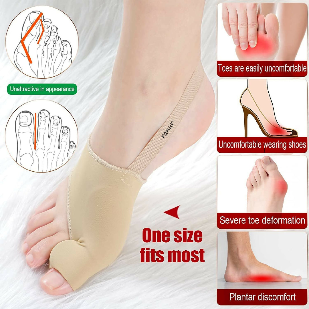 Smart Care Bunion Support Foot Mate Correction Socks Toes Separator Feet Care