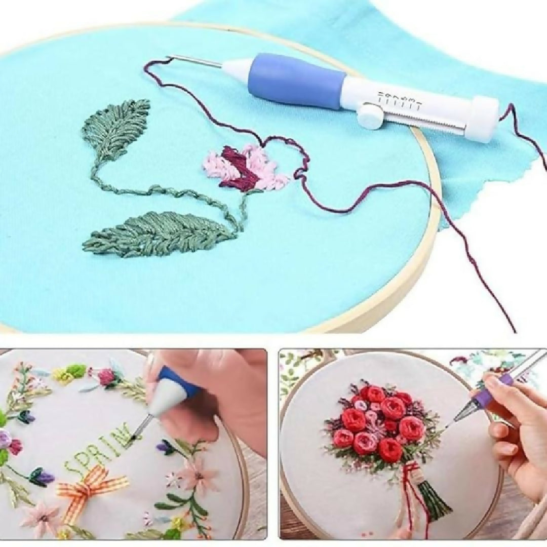Magic Embroidery Pen Punch Needle Poking Stitch Felting Crochet Knitting Needle