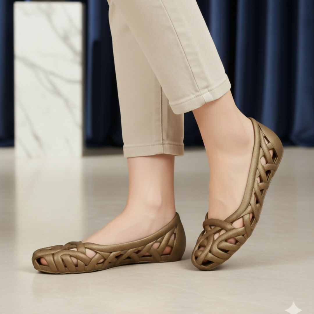 Rubber soft pretty petal dream flats for girls - Breathable lightweight and durable shoes for women