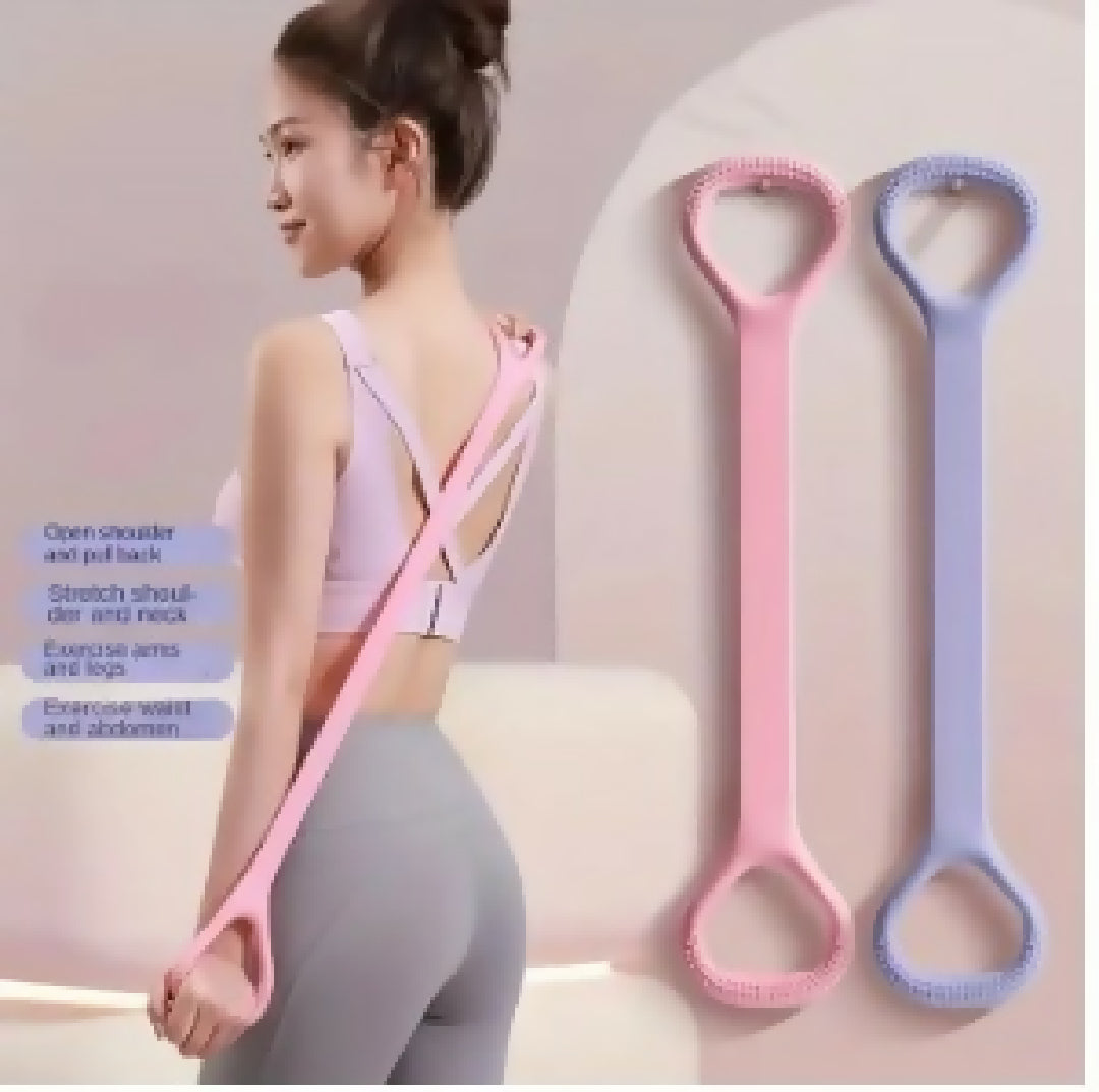 yoga belt Stretch Strap Yoga 8 figure Tensioner Yoga Tool Open Back