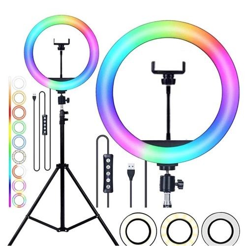 Beauty Live Ring Light – LED Ring Light with Tripod & Phone Holder for Makeup & Live Streaming
