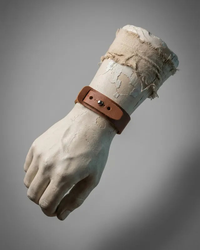 Blaire - Mid Brown Leather Bracelet (Unisex)