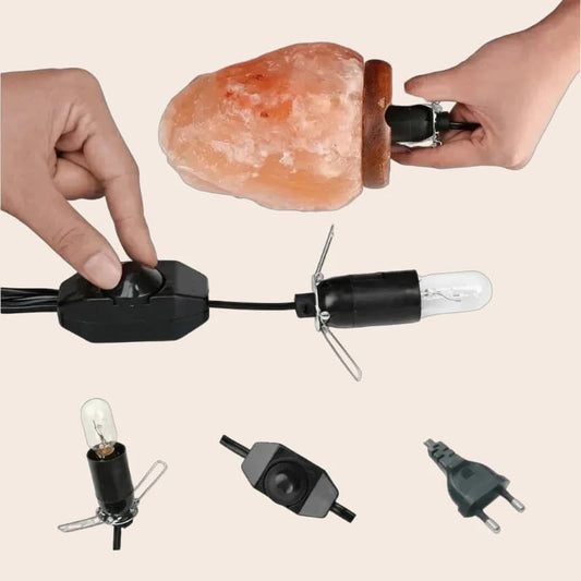 Himalayan Salt Lamp Replacement Cable & Bulb – Universal Spare Parts Kit