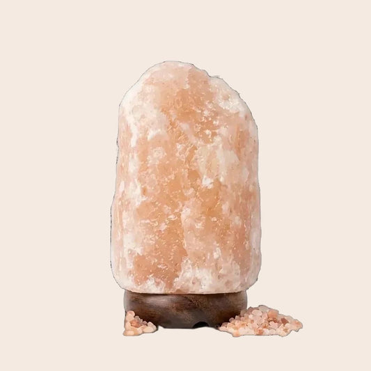 Hand-Carved Pink Himalayan Salt Lamp | Natural Ambient Glow for Stress Relief & Better Sleep