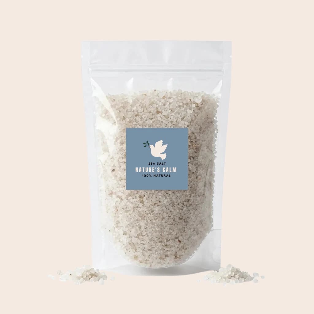 Nature’s Calm Raw Sea Salt – Unrefined Ocean Mineral Bath & Body Treatment