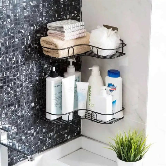 Storage-Holder-Wall-Mount-Bathroom-Accessories-Metal-Corner-Rack-For-Bathroom-Kitchen-Bathroom-Metal-Shelf-Organizer-Storage-Rack-Corner-Frame-Shampoo-Storage-Holder-Wall-Mount-Bathroom-Accessories