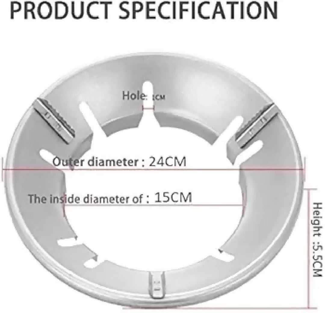 Gas Saver Burner Stand Windproof Gas Stand for Gas Chula Stand Gas Saver Jali Stove Protector and Washable Stand