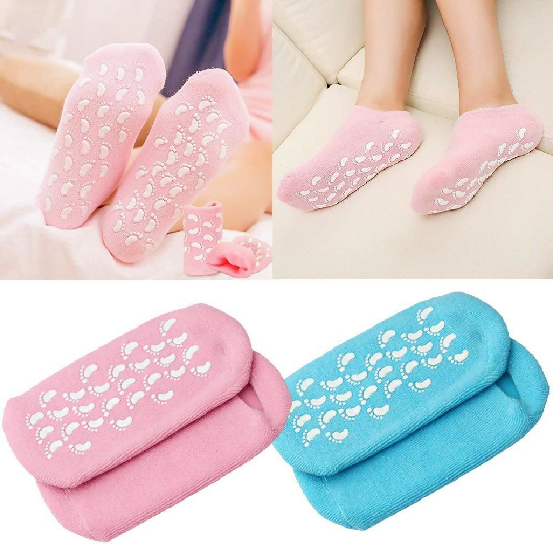 1 Pairs of Gel Socks Soft Moisturising Socks Gel Socks Spa Socks Super Soft Spa Socks with Gel Moisturising Socks Can be Used for Cracked Skin