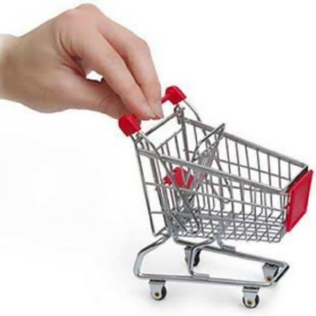 kid Mini Shopping Cart Supermarket Handcart Shopping Utility Cart Mode Storage Toy Pretend Play Shopping Hand Cart Toy Outdoors