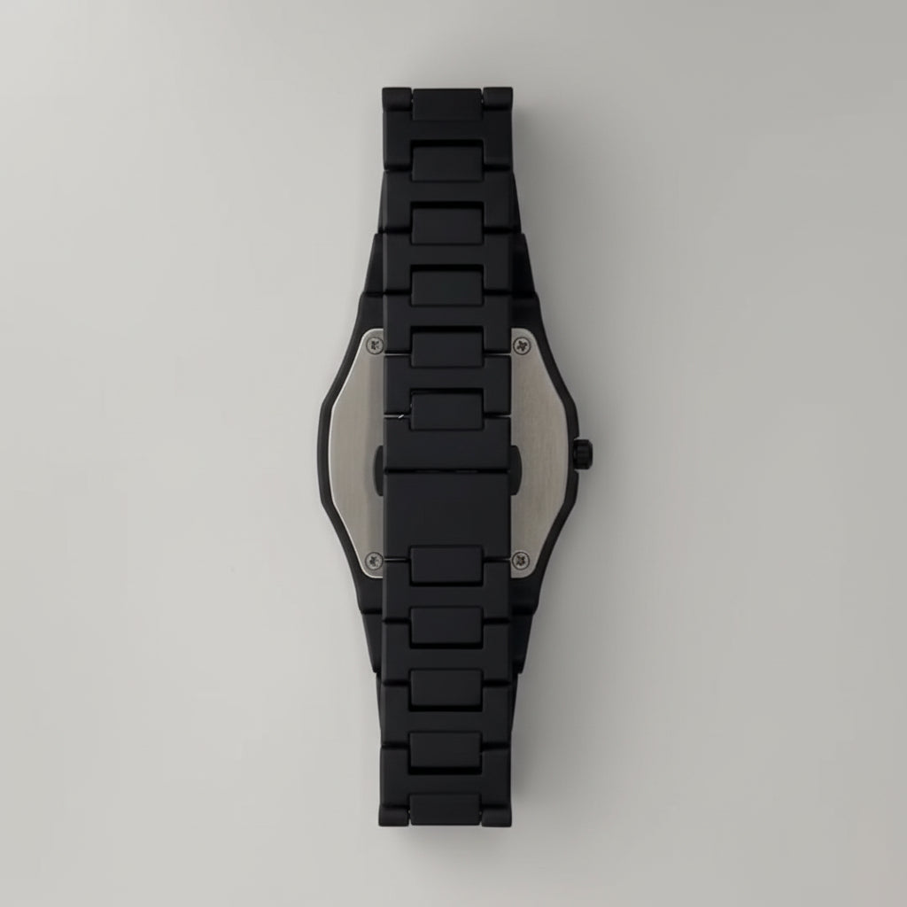 Full BLACK AURA Quartz Watch - Lightweight Design - Premium Quality - Finish - Best Quality Analog Watch For Boys - Watch For Men - Full Black Color Watch - Without Box