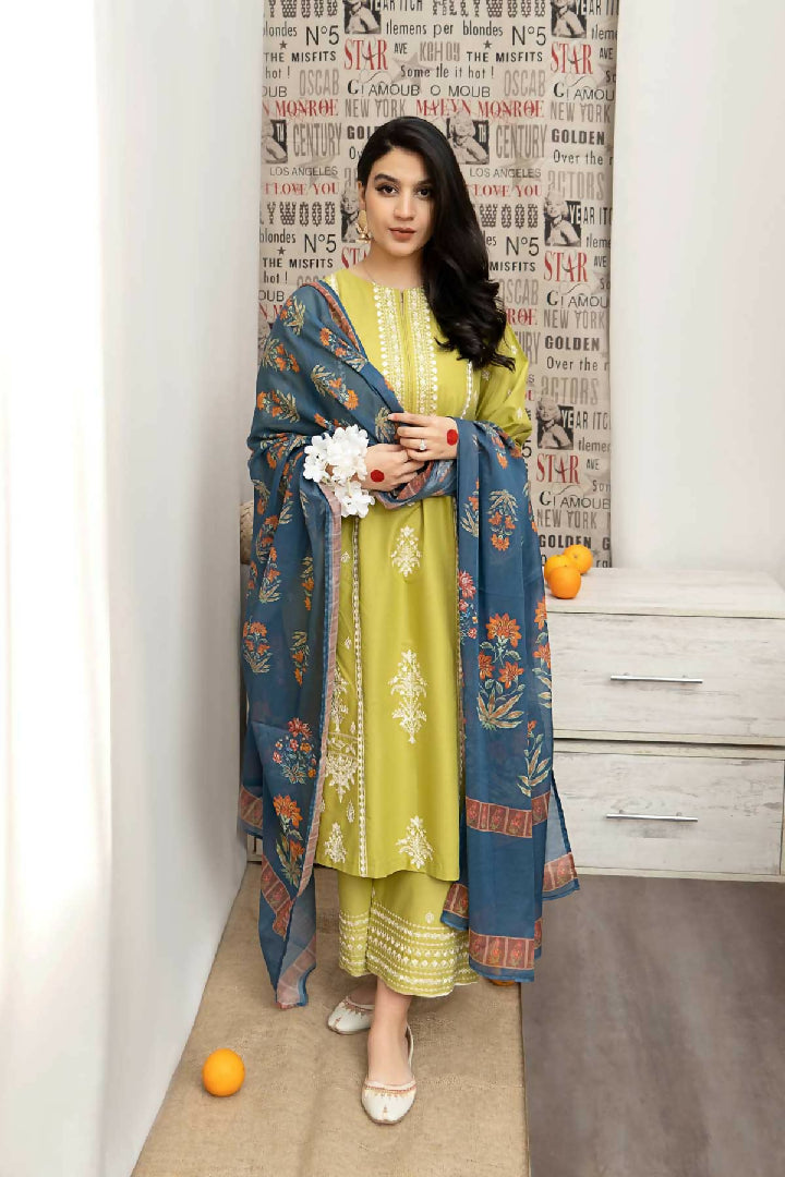 Unstitched - Embroidered Suit 3 Piece
