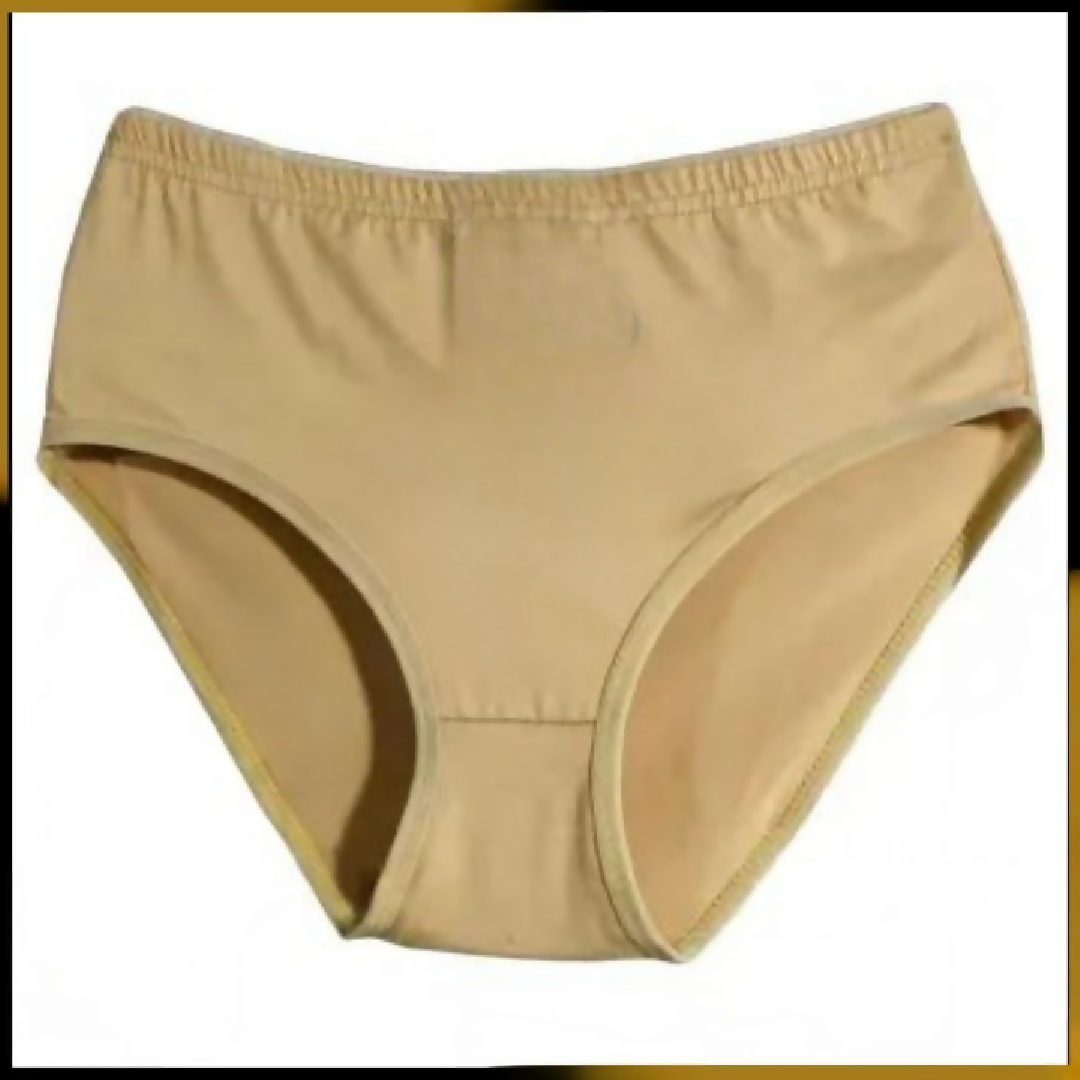 Jersey Plain Panty for Women - Soft Comfortable - Lightweight Fabric - Skin - S M L - Large