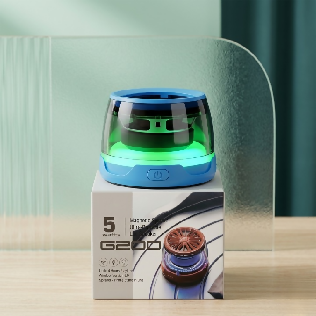 G200 Magnetic RGB Bluetooth Speaker 5W Ultra Portable Wireless Sound Box Magnetic Phone Stand