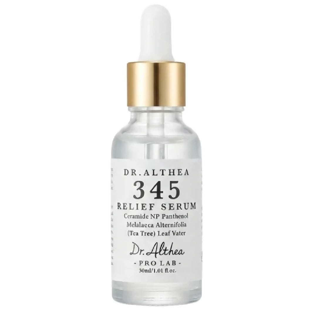 Dr Althea 345 Relief Serum Hydrating Calming Serum with Tea Tree Leaf Water Ceramide NP Niacinamide Barrier Repair Deep Hydration 30ml