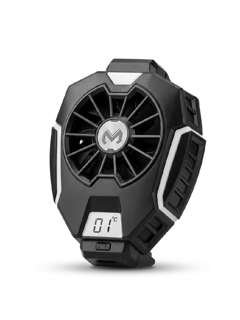 Memo DL05 Phone Cooler Semiconductor Gaming Cooling Fan with Digital Temperature Display