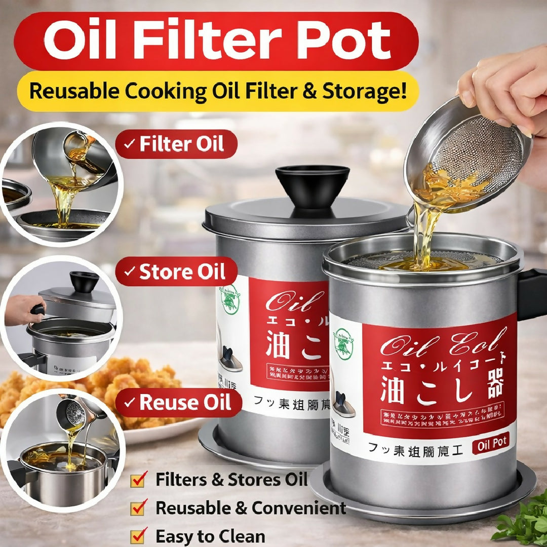 High-Quality-1-4L-Fryer-Oil-Filter-Pot-Carbon-Steel-Oil-Can-with-Stainless-Steel-Strainer-Kitchen-Storage-Jug-Without-Box